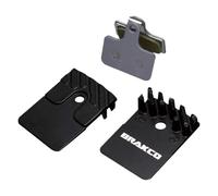Brakco Shimano 2p Flat Mount 105 Grx Ultegra Sintered Disc Brake Pads Silver