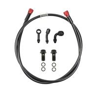 Brake Accessories 0°/28°/90° Motorcycle Steel Hydraulic Brake Clutch Pipelines Hose Fittings Oil Pipe 40CM-220CM Accessories(90cm)