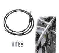 Brake Accessories 30CM/50CM/60CM/80CM/100CM/110CM/150CM/200CM/220CM 1 Set Motorcycle Brake Line Oil Hose Pipe with Spring Protection(180cm)