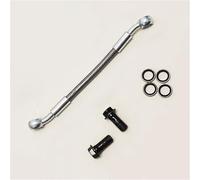 Brake Accessories for Suzuki for H-ONDA for Y-AMAHA Motorcycle 30cm-500cm Braided Cable Brake Hose M8 Banjo Hydraulic Oil Pipe 28°-28° Accessories(380cm)