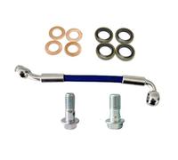 Brake Accessories Motorcycle ATV Pit Dirt Bike Go Kart Accessories 28°-90° Brake Line Clutch Braided Steel Oil Hose 30cm-500cm M8x1.25 M10x1(500mm)