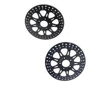 Brake Accessories Motorcycle Front Rear Brake Discs Rotors For HARLEY For DAVIDSON FXD For Super Glide 2000-2003 FXDX For Super Glide Sport 2000-2003 2002 2001(Black- Silver)