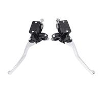 Brake and Clutch Lever Set, 2pcs 7/8in Universal Brake Clutch Pump Levers Motorcycle Brake Lever Motorcycle Clutch Master Cylinder Left Right Brake Clutch Cylinder for Majesty
