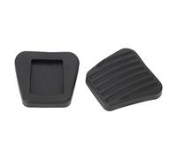 Brake And Clutch Pedal Pad, Black Brake Clutch Pedal Pad Set Rubber 90105172 Replacement for Astra Calibra Combo Corsa Tigra