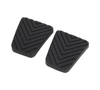 Brake and Clutch Pedal Pad Set Rubber Material Enhanced Grip Fit for