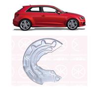 Brake Backing Plate Dust Shield - Front RH - fits Audi A3 (8V_) 5Q0615312D 276mm