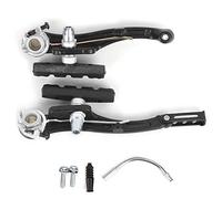 Brake Bike + Bicycle V-Brake, 1Pair/ 2 Pairs Black Mountain Bicycle Cycling Aluminium Alloy Front & Rear V Brake Set(1 Pair)