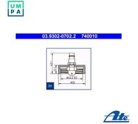 BRAKE BLEEDER ADAPTER 03.9302-0702.2
