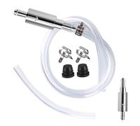 Brake Bleeder Hose - One Way Check Valve Tube Bleeding Tool Kit for Car Motorcycle Clutch, Universal Brake Fluid Bleeder Kit for Hydraulic Brake System, Soft Tube with Metal Clips
