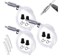 Brake Bleeder Kit with One Way Check Valve Hose Designed for Hydraulic Brake and Clutch Systems on Various Vehicles, Includes Metal Clips to Prevent Hose Movement (3)