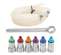 Brake Bleeder Spanners, Brake Bleeder Wrench Kit 7-12mm Universal 6 Adapters 1 Drain Hose for Car for Light Truck for SUV