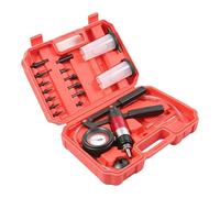 Brake Bleeder Vacuum Pump Kit,Motorcycle Tools with Pressure Gauge | Manual Vacuum Brake Bleeder Pump - for Motorcycle Truck Fluid Extraction Filling Braking System Maintenance