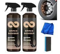 Brake Bomber Wheel Cleaner,Car Wheel Cleaner Spray,Stealth Garage Brake Bomber,Rim Cleaner & Brake Dust Remover,Non-Acid Wheel Cleaner,Safe for Use on Wheels,for Cleaning Wheels and Tires (300ml)