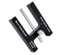 Brake Booster Length Gauge Master Cylinder Push Rod Adjustment Tool | Aluminium Alloy Construction, Accurate Calibration for Pedal Linkage, Trailer Brakes and Servicing, Black