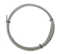 Brake Cable 3 Meters Bike Braided Cable Slick Lube Shift Housing Weave Brake Hose Derailleur Shifter Line Wire for Road Mountain Bicycle(Shift Titanium)