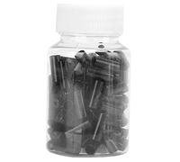 Brake Cable Caps Aluminum Alloy High Toughness Corrosion Resistant CNC Anodized Bicycle Accessories for Mountain Bikes Road Bikes Folding Bikes 5mm Inner Diameter 100 Pieces (Black)