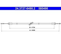 Brake Cable For Mercedes VITO 03-14 VIANO 03-07 A6394202885