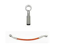 Brake Cable High-Temperature Resistant Brake Oil Pipe 10cm-240cm Nylon Motorcycle Dirt Bicycle Specific Multi Angle Braided Hose Fuel Pipe M8 Brake Clutch Line(80CM)