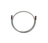 Brake Cable Motorcycle Hydraulic Clutch Tube Master Cylinder Brake Oil DOT Pipe Reinforced Racing Transparent Silver Braided Brake Hose(190cm)