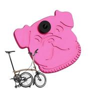 Brake Cable Protector - 2.08 Inch Bicycle Cover, Front Fork Cover, Decorative Dog Face Shield with Anodized Rose Red or Electroplated Gold Finish | Adult Bicycle Accessories for Commuting