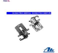 BRAKE CALIPER 24.3344-1710.5 FOR VW AUA/BKY/BBY 1.4L 4cyl POLO