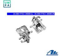 ATE Brake Caliper 24.3384-1716.5 - for VW Caravelle/Eurovan/Transporter 2.0L, Ford, Seat