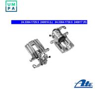 ATE Brake Caliper 24.3384-1729.5 - Rear Left - Fits Audi A3/S3, Audi TT, Skoda Fabia/Roomster, VW