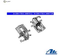 ATE Brake Caliper 24.3384-1729.5 - Rear Left - Fits Audi A3/S3, Audi TT, Skoda Fabia/Roomster, VW
