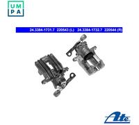 BRAKE CALIPER 24.3384-1732.7 FOR SKODA VW AUDI A4/S4 A6/S6 BWW/BSS 2.0L 4cyl A4