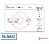 Brake Caliper Bracket Set for MERCEDES-BENZ B907 BREMBO F BK 019