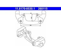 Brake Caliper Carrier ATE Fits BMW X3 X5 E53 E83 SYH000090