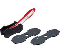 Brake Caliper Compression Tool, 360° Rotating Ratchet Piston Spreader with Extended Anti-Slip Handle, Carbon Steel Black Oxide, Fits Single, Double & Four Piston Disc Brake Calipers, Trucks & Cars