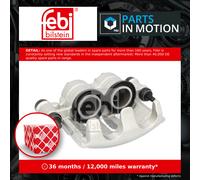 Brake Caliper fits RENAULT MASTER Mk3 2.3D Front Left 2010 on 410110092R Febi