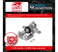 Brake Caliper fits OPEL ZAFIRA C 2.0D Rear Left 2011 on 00542377 013300885 Febi
