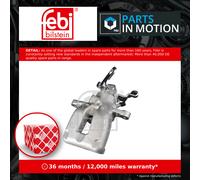 Brake Caliper fits SEAT LEON 1P1 Rear Left 05 to 12 1K0615423E 1K0615423F Febi
