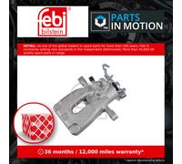 Brake Caliper fits SKODA OCTAVIA Mk3 Rear Right 12 to 20 5Q0615424A Febi Quality