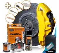 Brake Caliper Foliatec FT2161 Yellow High Temp Engine Paint Lacquer Kit. +M
