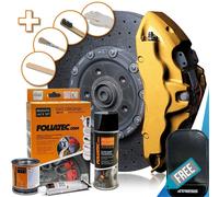 Brake Caliper Foliatec FT2165 GOLD High Temp Engine Paint Lacquer Kit Set. +M