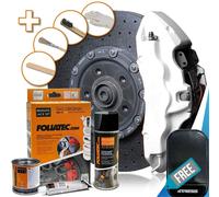 Brake Caliper Foliatec FT2168 WHITE High Temp Engine Paint Lacquer Kit. +M