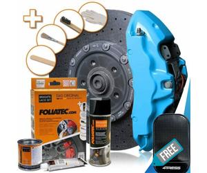 Brake Caliper Foliatec FT2178 Sky Blue High Temp Engine Paint Lacquer Kit. +M