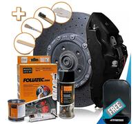 Brake Caliper Foliatec +Mlack 2176 High Temp Engine Paint Lacquer Kit. +M