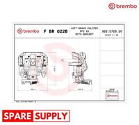 BRAKE CALIPER FOR IVECO DAILY BREMBO F BR 022B