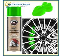 K2 Brake Caliper GREEN High Gloss Heat 260°C Resistant Paint Spray 400ml