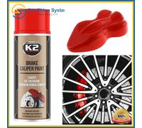 K2 Brake Caliper GREEN High Gloss Heat 260°C Resistant Paint Spray 400ml