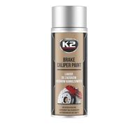 K2 Brake Caliper Paint L346SR – Silver High Gloss, Heat Resistant to 260°C, Aerosol 400