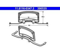 Brake caliper spring 11.8116-0347.2 ATE for AUDI VW