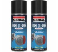 Brake Cleaner Spray 400ml - Fast Drying Brake & Clutch Parts Cleaner, Removes Excess Brake Fluid, Oil & Dirt, Prevents Squeaking & Clutch Slipping, Non Corrosive Formula (Pack of 2)