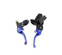 Brake Clutch 1Pair 100/130mm Motorcycle CNC Hydraulic Master Cylinder Clutch Brake Pump Levers Uitable for Most Motorcycles Clutch Brake(B Blue)
