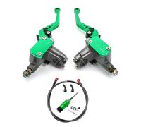 Brake clutch 22mm Motorcycle Hydraulic Clutch Kit Brake Master Cylinder Motorcycle Universal Anti-drop And Anti-wear Clutch Clutch Brake(Green Set)