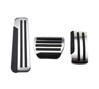 Brake Clutch Accelerator Pedal Foot Pads Cover Car Stainless Stee Fuel Brake Footrest Pedal Cover For Nissan For X-trail For T31 For Qashqai For J10 For Teana For Altima(AT with rest pedal)